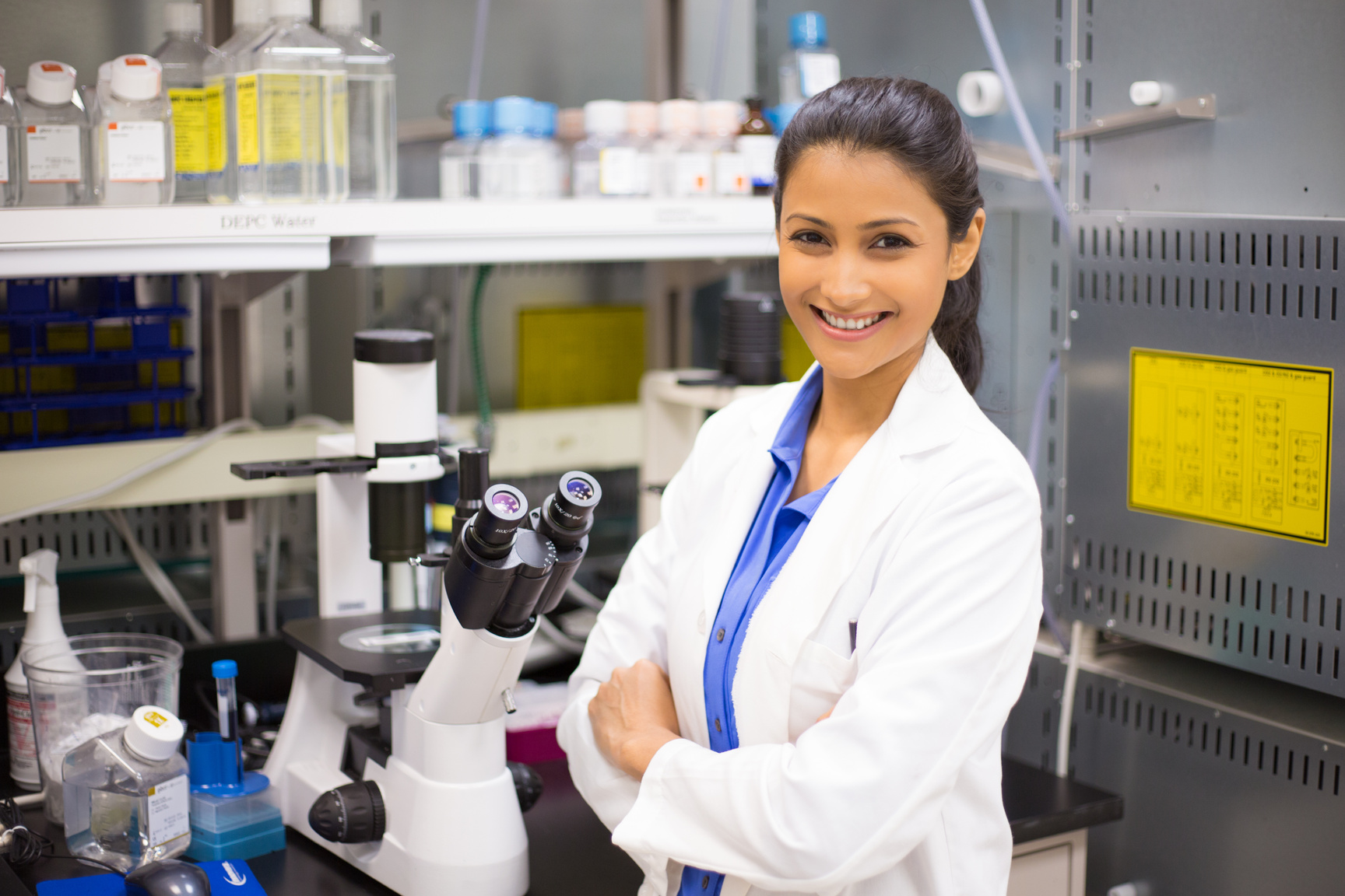 Scientist Lady in Lab